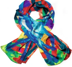 Ars mundi Seidenschal »Blaues Pferd«, nach Franz Marc