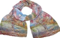 Ars mundi Seidenschal »Blühender Pfirsichbaum« nach Vincent van Gogh