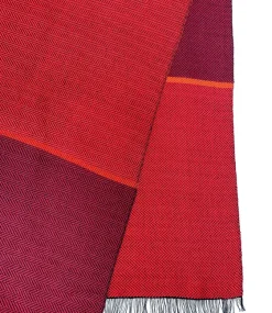 Ulrike Isensee Seidenschal Fischgrat »Rot«