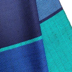 Ulrike Isensee DS Seidenschal in Blau und Türkis