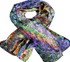 Ars mundi Seidenschal »Irisbeet in Monets Garten«, nach Claude Monet