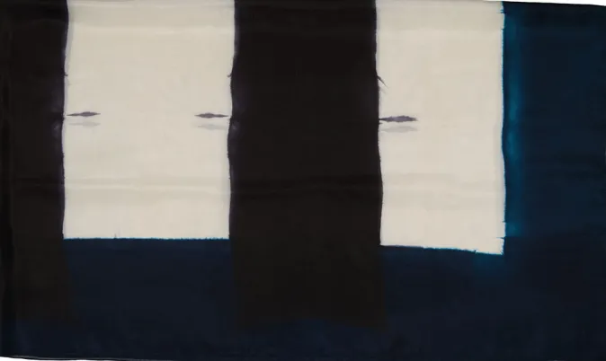 denovembre Seidenschal »LIGNES«