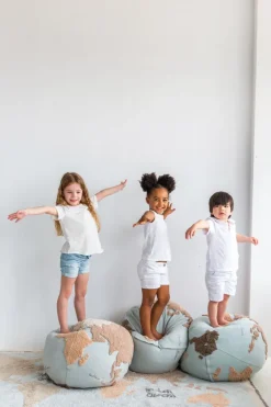 Kinder LORENA CANALS S.L. Sitzkissen »Pouf World Map«