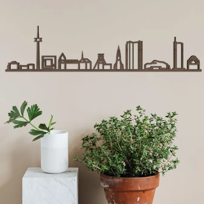City Shapes Skyline »Essen« aus Holz