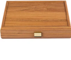 Kinder MANOPOULOS Spielkarten in walnussfarbener Holzkassette