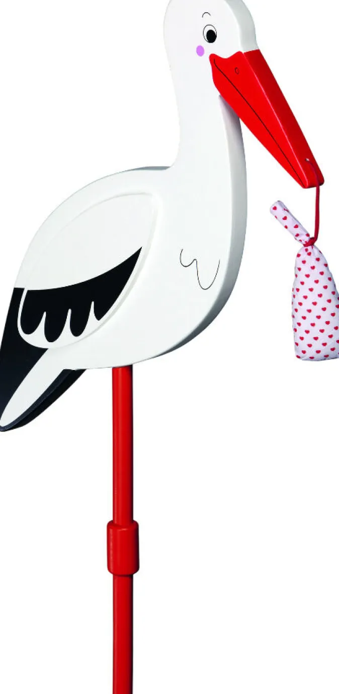 Kinder GOKI Stecker Storch mit Babytuch