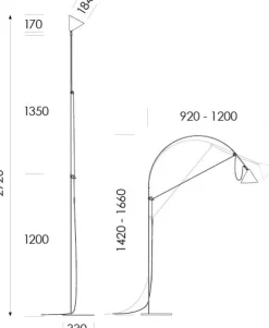 Midgard Stehlampe »AYNO« Silk