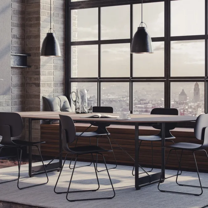 Klöber Stuhl »com 55«, Schwarz