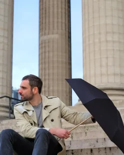 ANATOLE Taschenschirm »Jane«, Schwarz