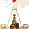 Graupner Holzminiaturen Teelichtpyramide »Weihnachtsmann«