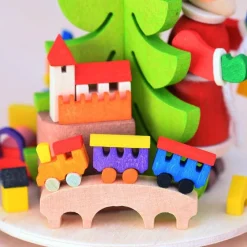 Graupner Holzminiaturen Teelichtpyramide »Weihnachtsmann«