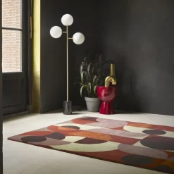 Ars mundi Teppich »Red Circles«