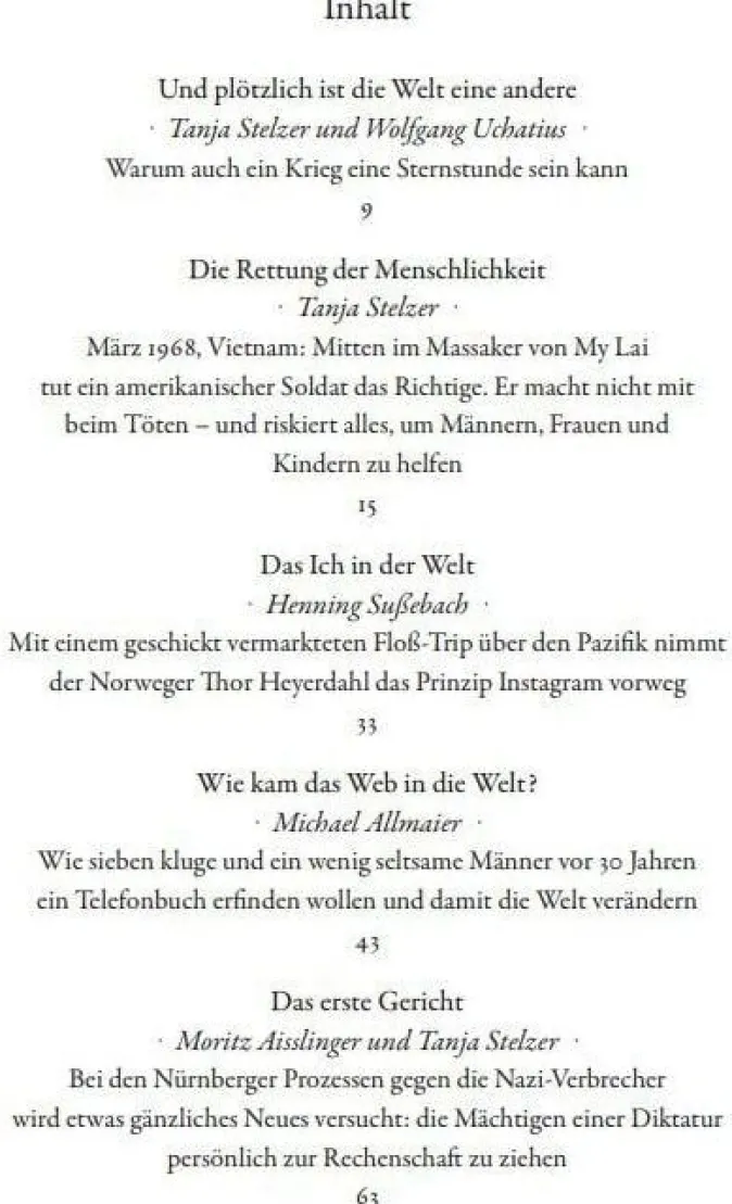 DIE ZEIT »Und plötzlich ist die Welt eine andere«: Sternstunden der Menschheit