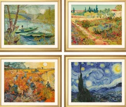 Ars mundi van Gogh, Vincent: 4 Landschaftsbilder im Set