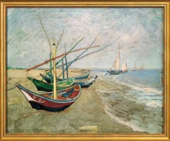 Ars mundi van Gogh, Vincent :»Fischerboote am Strand von Les Saintes-Marie-de-la-Mer«