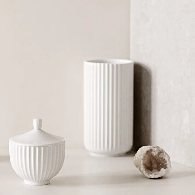 Lyngby Vase »«, weiß
