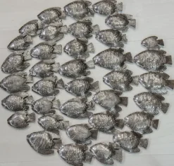 Ars mundi Wandobjekt »Fischschwarm«, Eisen