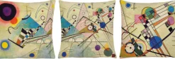 Ars mundi Wassily Kandinsky: ​ 3 Kissenhüllen »Komposition VIII A-C« im Set