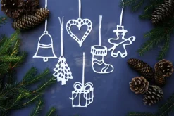 Silke Decker Weihnachtsanhänger, 6er Set