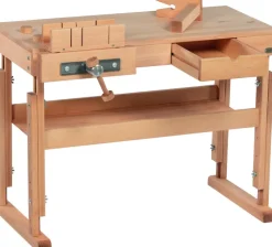 Kinder GOKI Werkbank aus geöltem massivem Buchenholz