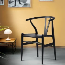 Carl Hansen ZEIT Sonderedition »CH24«, Wishbone Chair aus Buche und Leder
