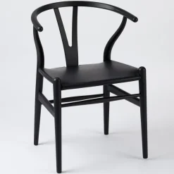 Carl Hansen ZEIT Sonderedition »CH24«, Wishbone Chair aus Buche und Leder