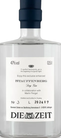 Stauffenberg-Edelbrand ZEIT-Sonderedition Gin »Stauffenberg«