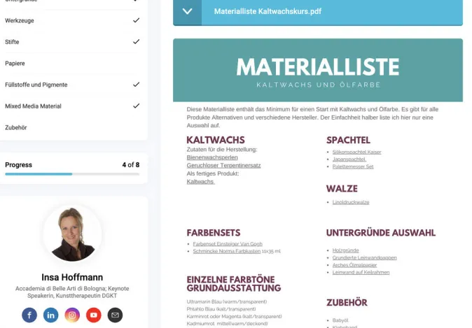 Insa Hoffmann ZEIT-Sonderedition Kunstkurs: - Kaltwachs und Ölfarbe