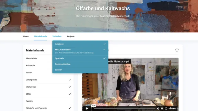 Insa Hoffmann ZEIT-Sonderedition Kunstkurs: - Kaltwachs und Ölfarbe