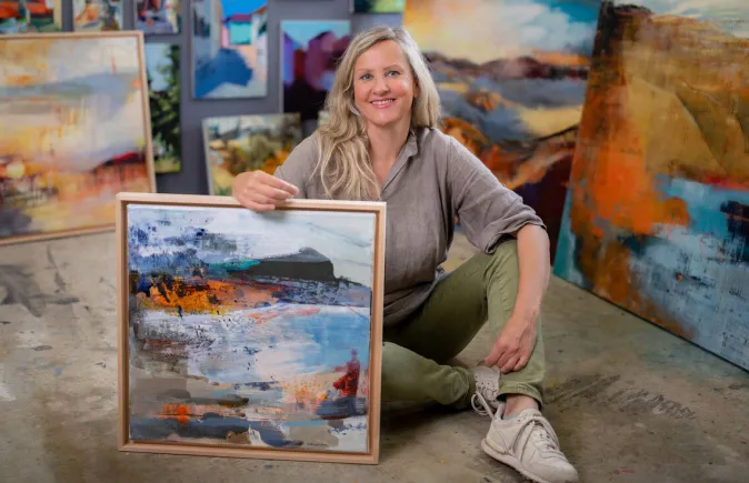 Insa Hoffmann ZEIT-Sonderedition Kunstkurs: - Kaltwachs und Ölfarbe