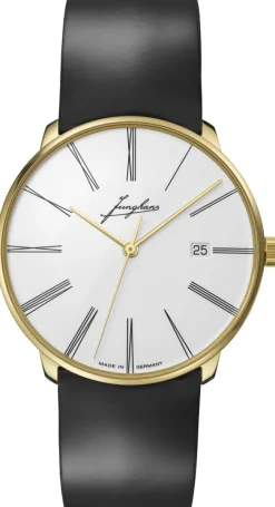 Junghans ZEIT-Sonderedition »Meister fein Automatic Edition Erhard«, Gelbgold