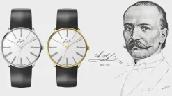 Junghans ZEIT-Sonderedition »Meister fein Automatic Edition Erhard«, Gelbgold