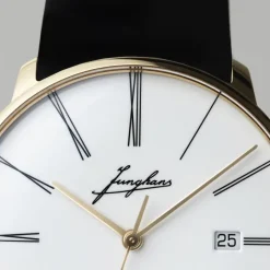 Junghans ZEIT-Sonderedition »Meister fein Automatic Edition Erhard«, Gelbgold