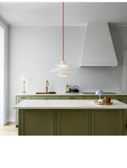 Louis Poulsen ZEIT-Sonderedition Pendelleuchte »PH5 Monochrome« in Weiß und Rot