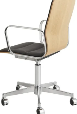 Magnus Olesen ZEIT-Sonderedition Schreibtischstuhl »Butterfly High« aus Leder und Eiche