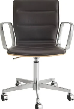 Magnus Olesen ZEIT-Sonderedition Schreibtischstuhl »Butterfly High« aus Leder und Eiche