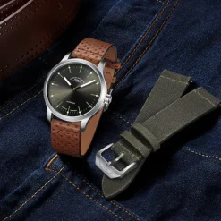 Mühle-Glashütte ZEIT-Sonderedition Uhr »Panova Grau« von Mühle Glashütte