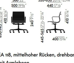 VITRA ZEIT-Sonderedition » Alu Chair EA 118«, poliert