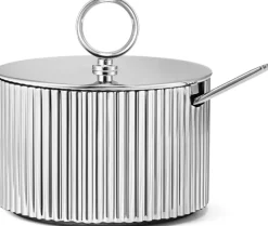 Georg Jensen Zuckerdose mit Löffel »Bernadotte«